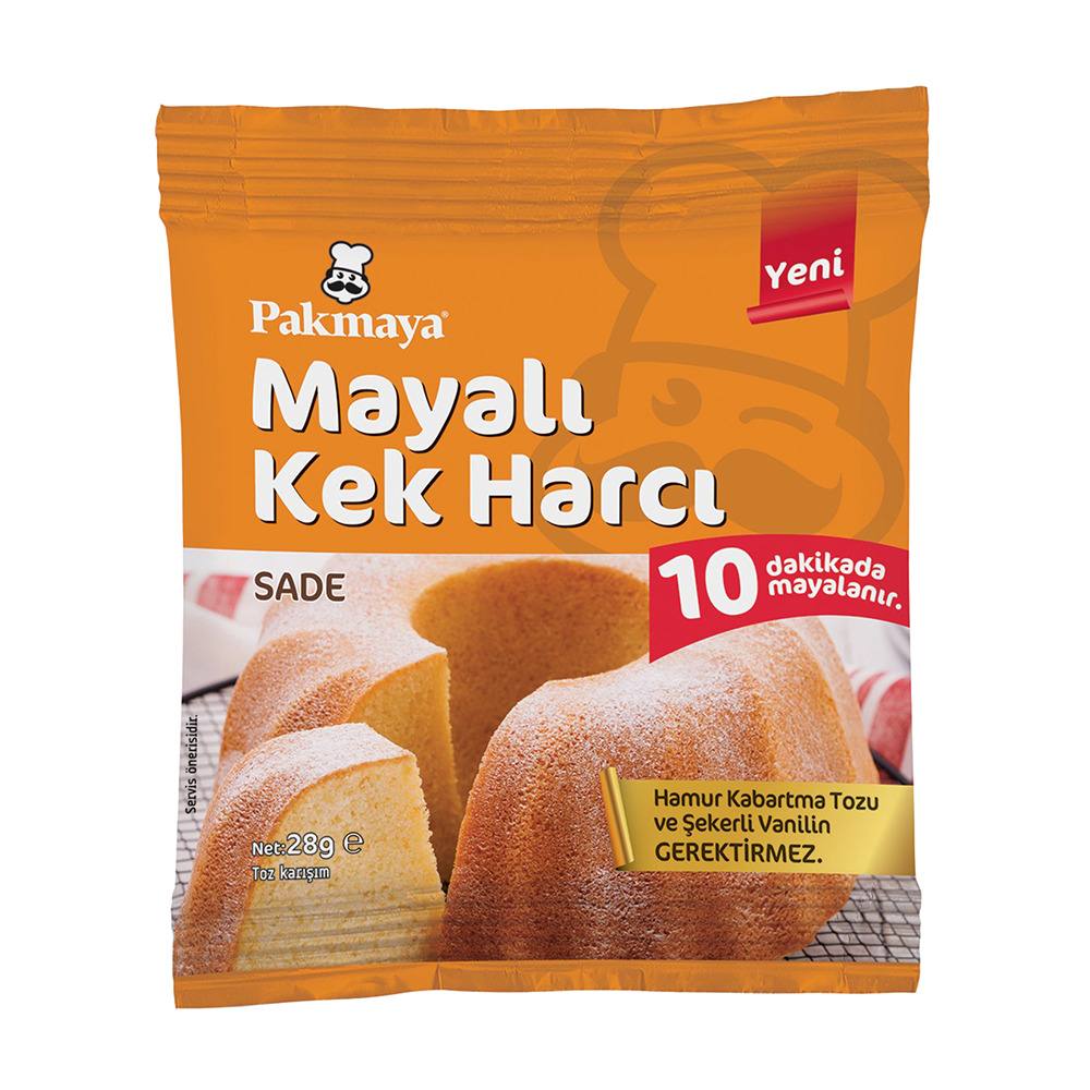 Pakmaya Mayalı Kek Harcı Sade 28 Gr
