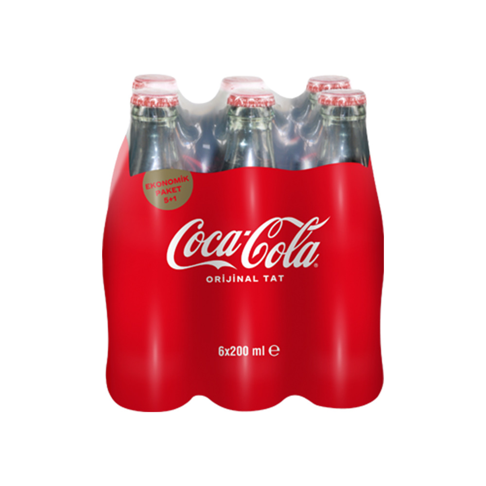 Coca Cola Zero 6*200 Ml Cam Şişe