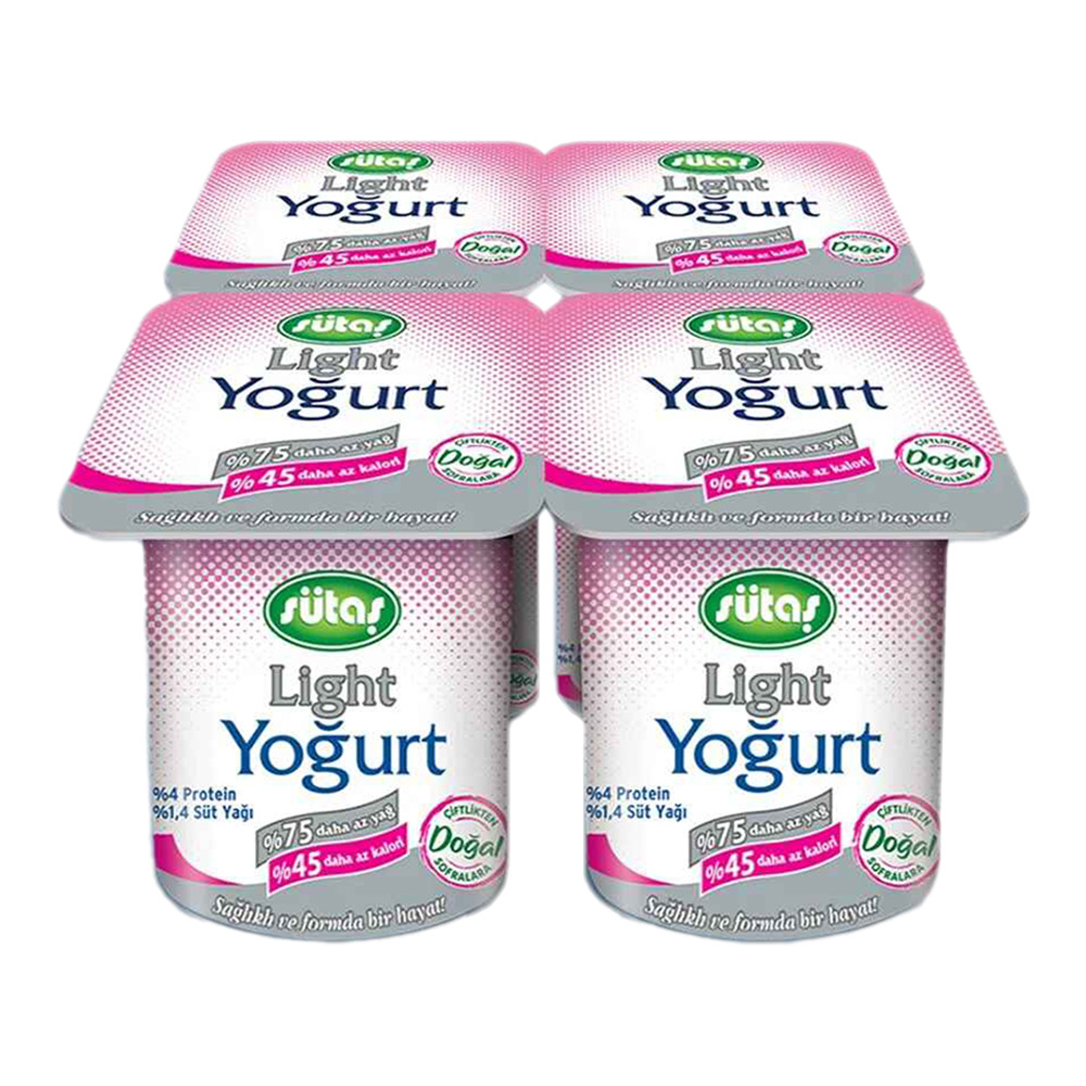 Sütaş Light Yoğurt 4*125 Gr .