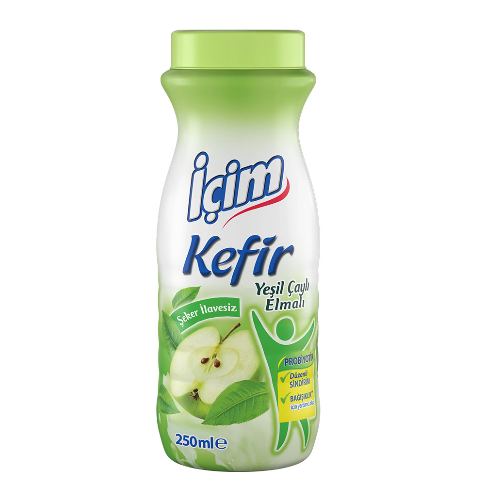 İçim Kefir 250Ml Yeşil Çaylı Elmalı