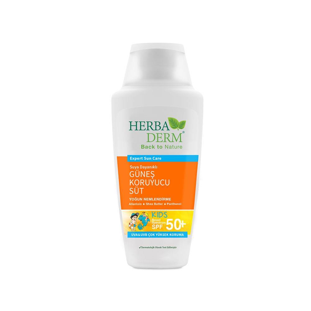 Herbaderm Güneş Koruyucu Süt Çocuklar İçin 50 Faktör 150 Ml