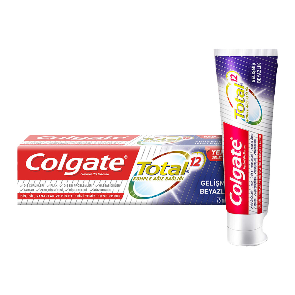 Colgate Total Gelişmiş Beyazlık Beyazlatıcı Diş Macunu 75 ml