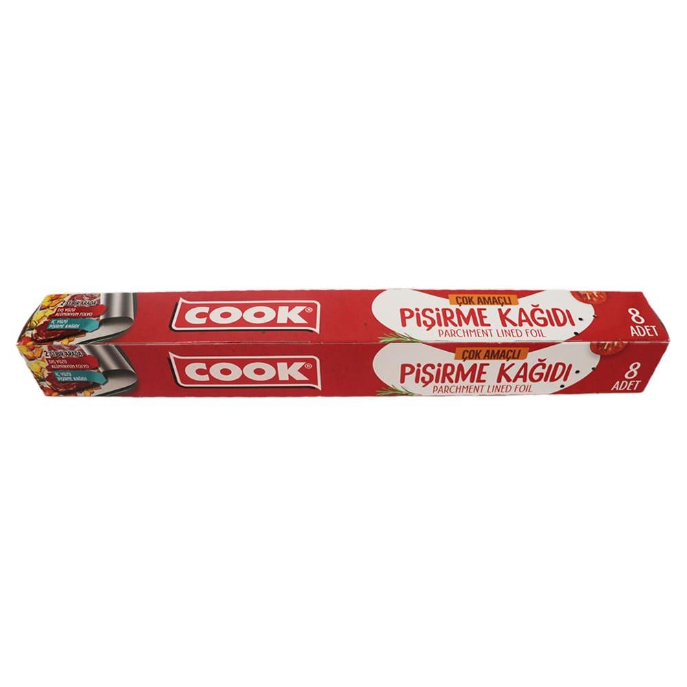 Cook Çok Amaçlı Pişirme Kağıdı Kaplı Folyo 8 Li