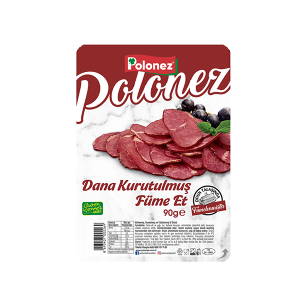 Polonez Kurutulmuş Füme Et 90 Gr