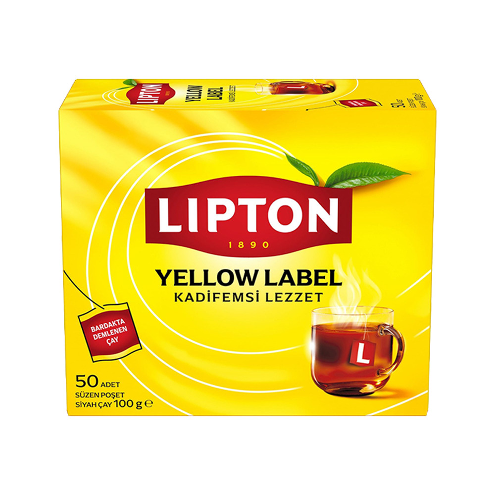 Lipton Yellow Label Bardak Poşet Çay 50'li