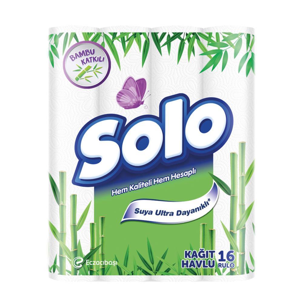 Solo Havlu 16 Lı Bambu Katkılı