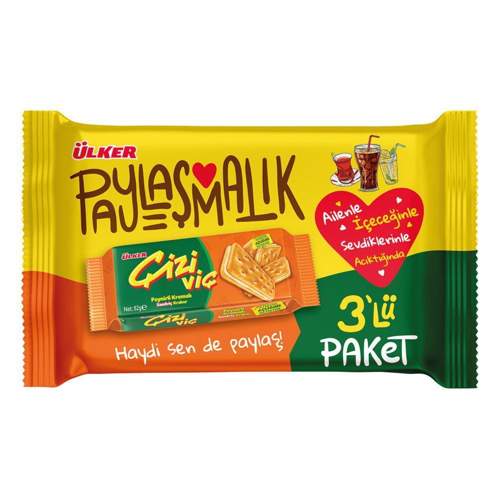 Ülker Çiziviç Peynir Kraker 3*82 Gr.
