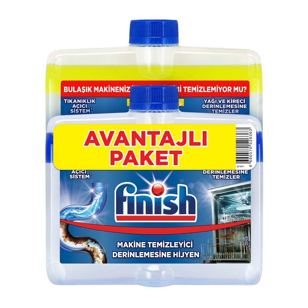 Finish Makine Temizleme 2*250 Ml