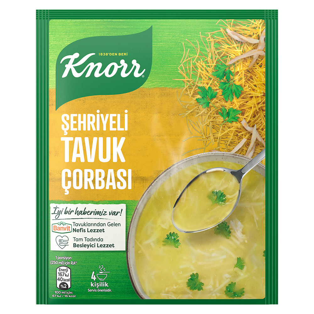 Knorr Şehriyeli Tavuk Çorbası 51 Gr.