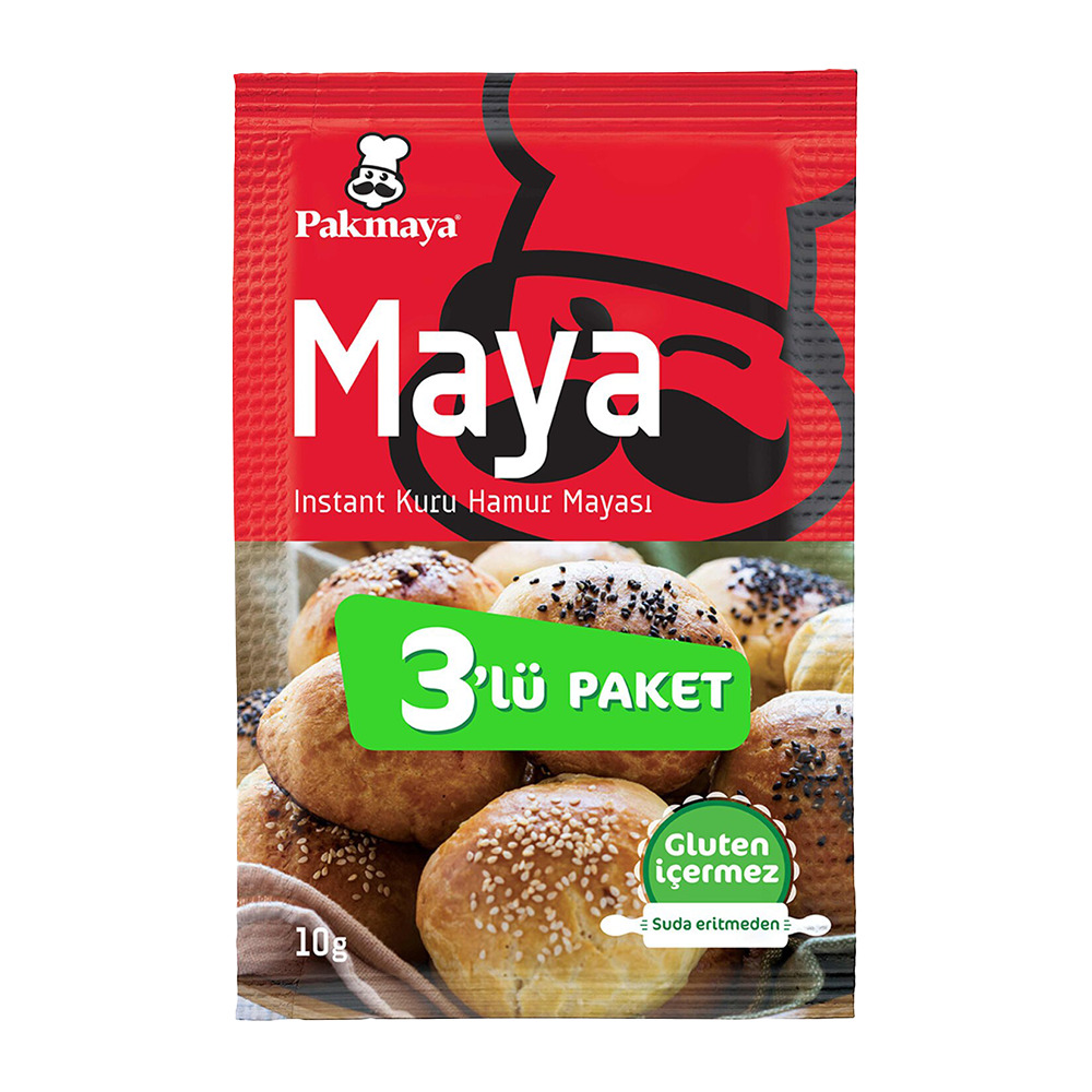 Pakmaya İnstant Maya 10 Gr 3’lü.