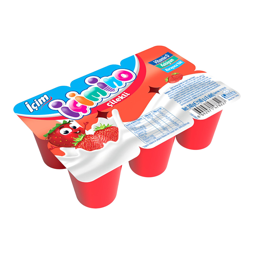 İçim İçimino Çilekli Büyüme Küpü 6*40 Gr 