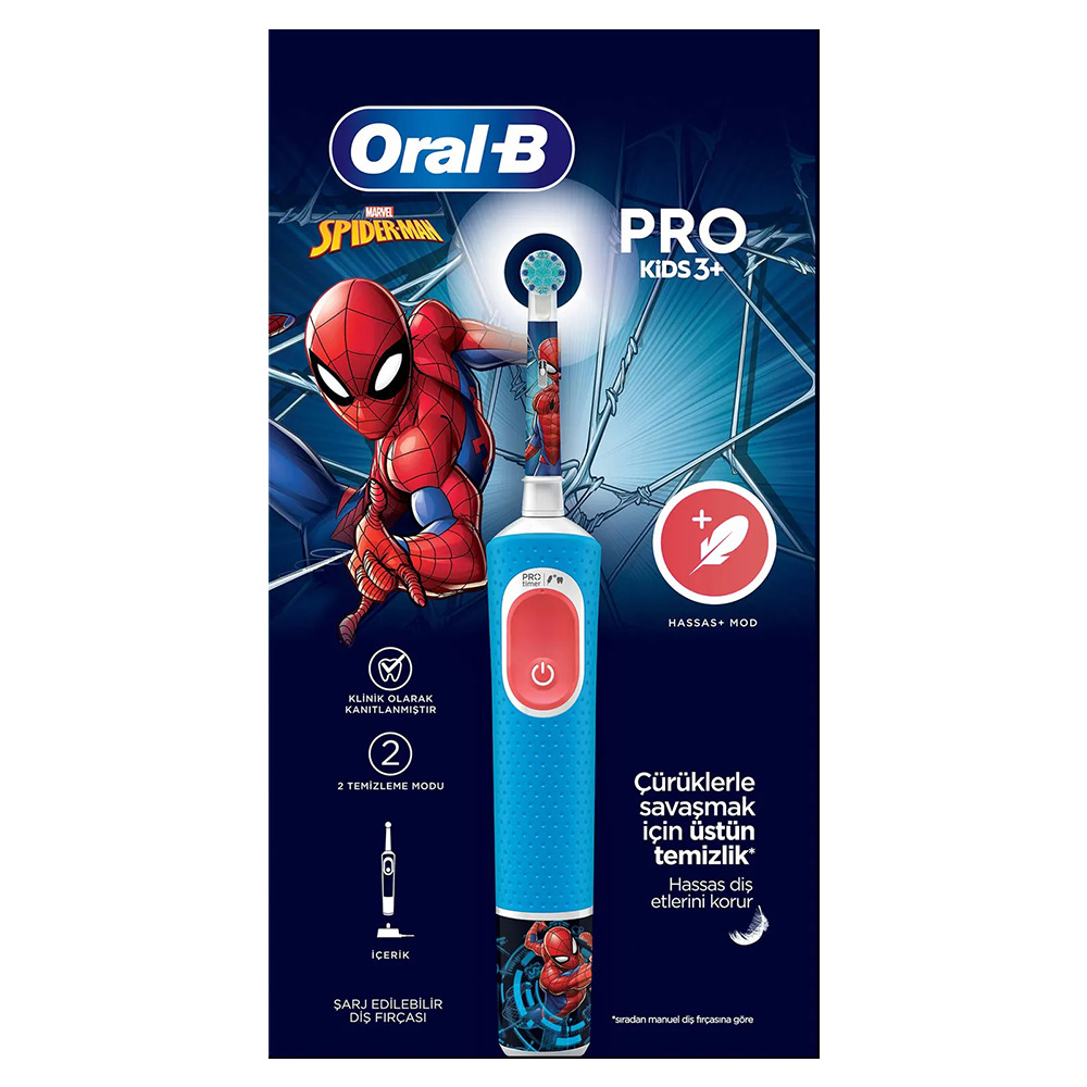 Oral- B Şarjlı Diş Fırça Spiderman D103