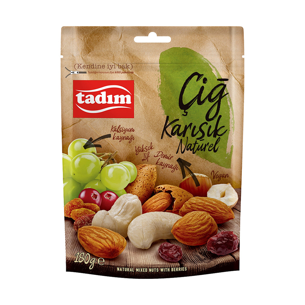 Tadım Karışık Çiğ Kuruyemiş Naturel 180G