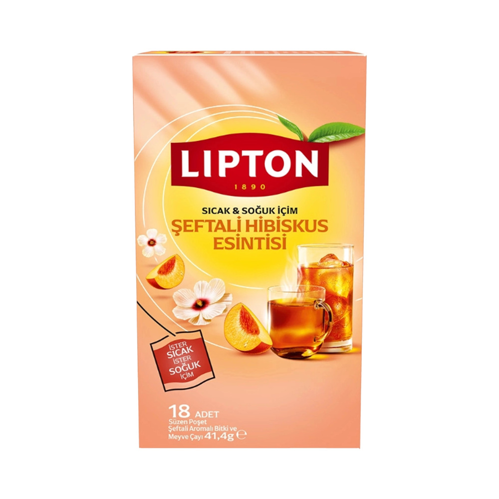 Lipton Sıcak&Soğuk İçim Şeftali Hibiskus Esintisi 18'Li