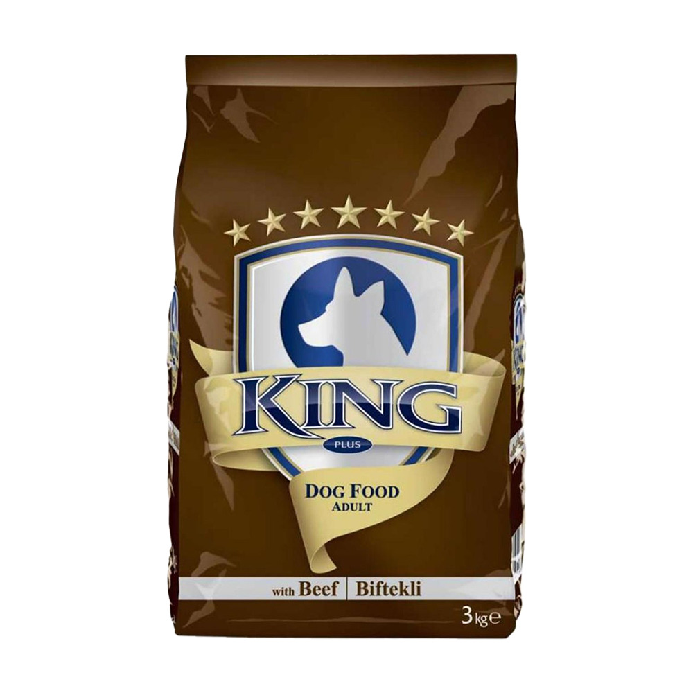 King Yetişkin Köpek Maması 3 Kg Biftekli