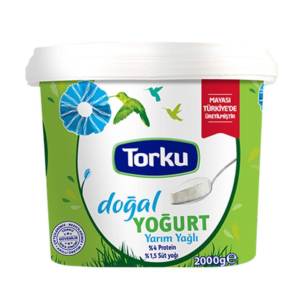 Torku Doğal Yarım Yağlı Yoğurt 2000 Gr 