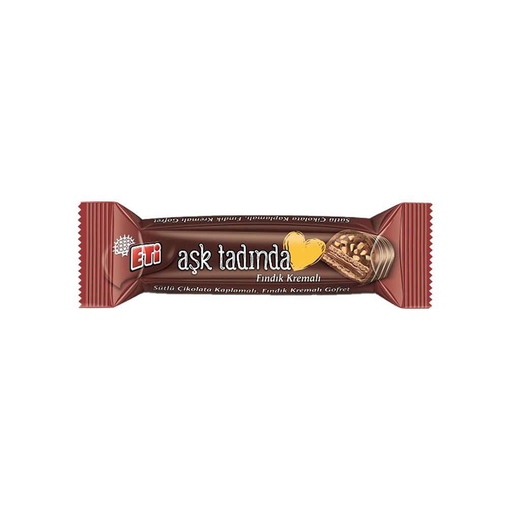 Eti Aşk Tadında Fındık Kremalı Gofret 37 Gr