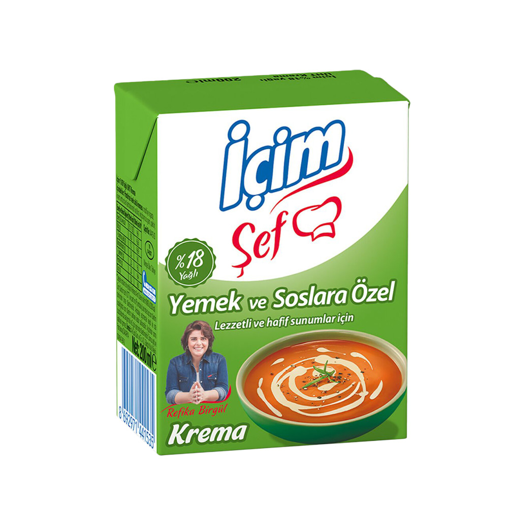 İçim Şef Krema 200Ml Yemek Ve Soslara Özel
