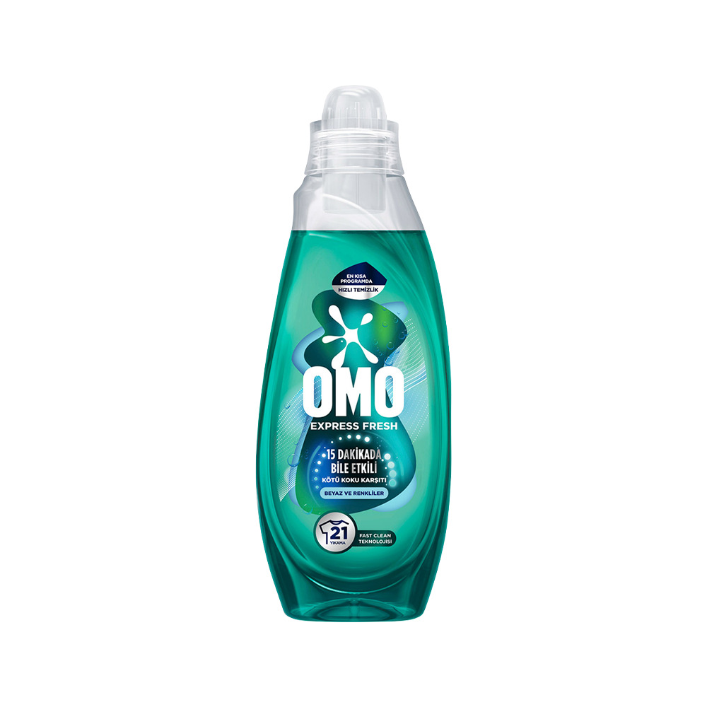 Omo Express Fresh Beyaz & Renkli Sıvı Deterjan 840Ml**