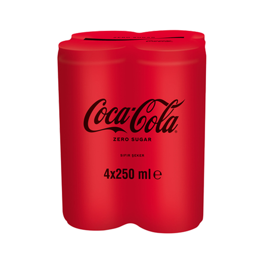 Coca Cola Zero 4*250 Ml Kutu