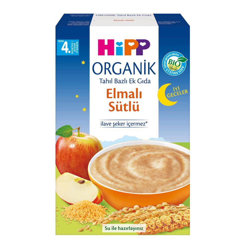 Hipp Organik İyi Geceler Sütlü Tahıl Elmalı 250 Gr