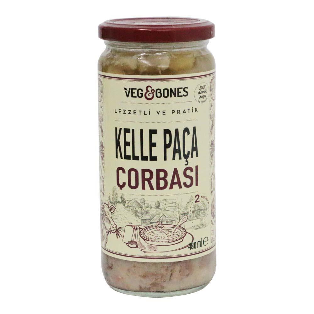 Veg& Bones Kelle Paça Çorbası 480Ml Cam