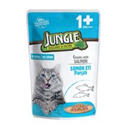Jungle Kedi 100 Gr Pouch Yetiskin  Somon Parçalı 