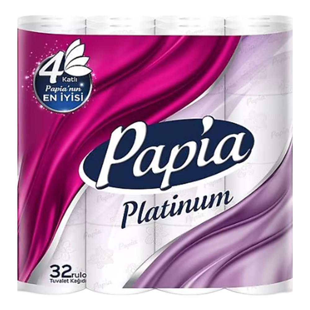Papia Platinum Tuvalet Kağıdı 4 Katlı 32'Li