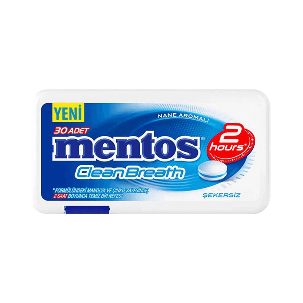 Mentos Clean Breath Şekerleme 21Gr Nane