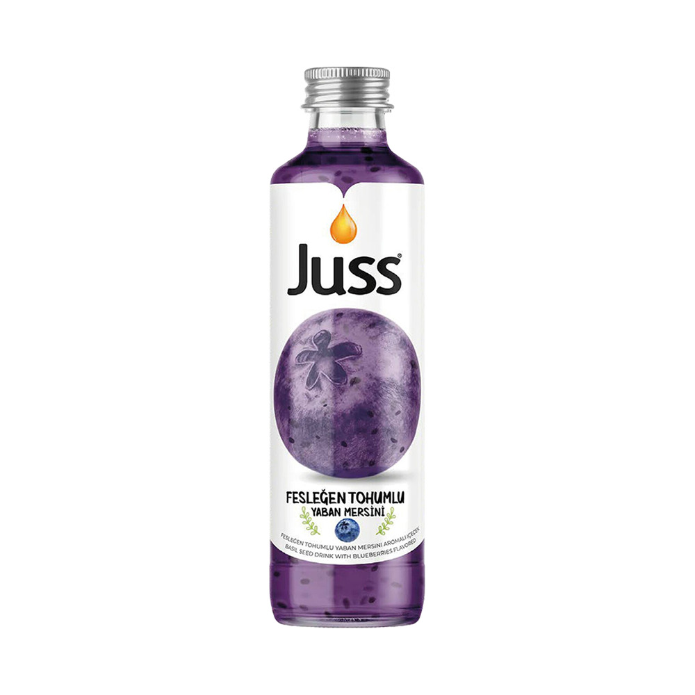 Juss Fesleğen Tohumlu Yaban Mersini 250 Ml