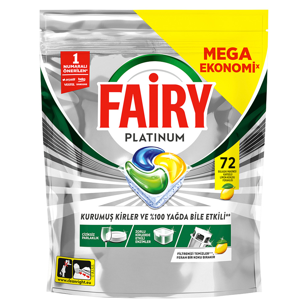 Fairy Platinum Bulaşık Makine Kapsülü 72’li