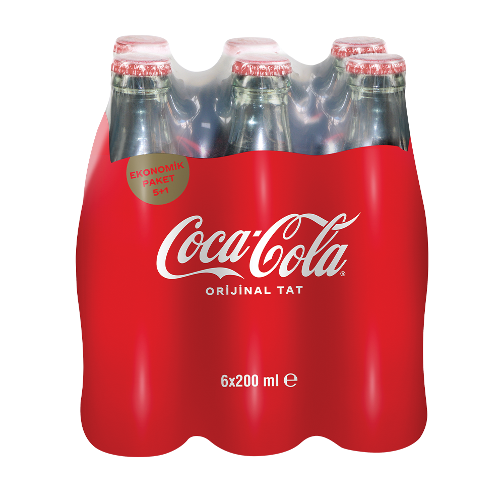 Coca Cola 6*200 Ml Cam Şişe