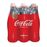 Coca Cola 6*200 Ml Cam Şişe