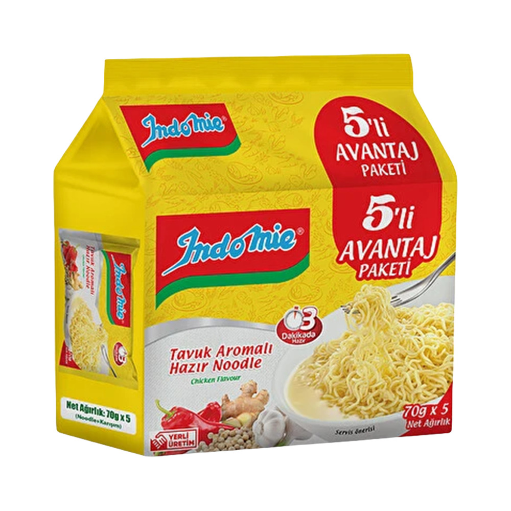 Indomie Tavuk Çeşnili Noodle 375 Gr 5’li Paket