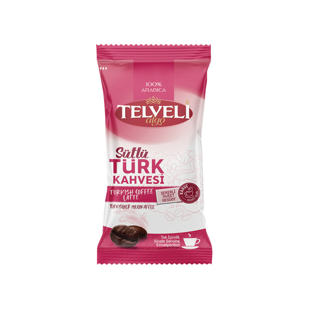 Teymur Telveli Sütlü Türk Kahvesi Şekerli 22,5 Gr