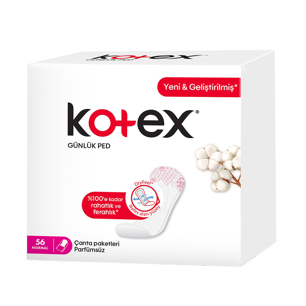 Kotex Normal Günlük Ped 56’lı