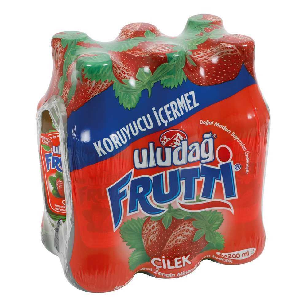 Uludağ Fruttı  Meyveli Gazoz 6*200Ml Çilek