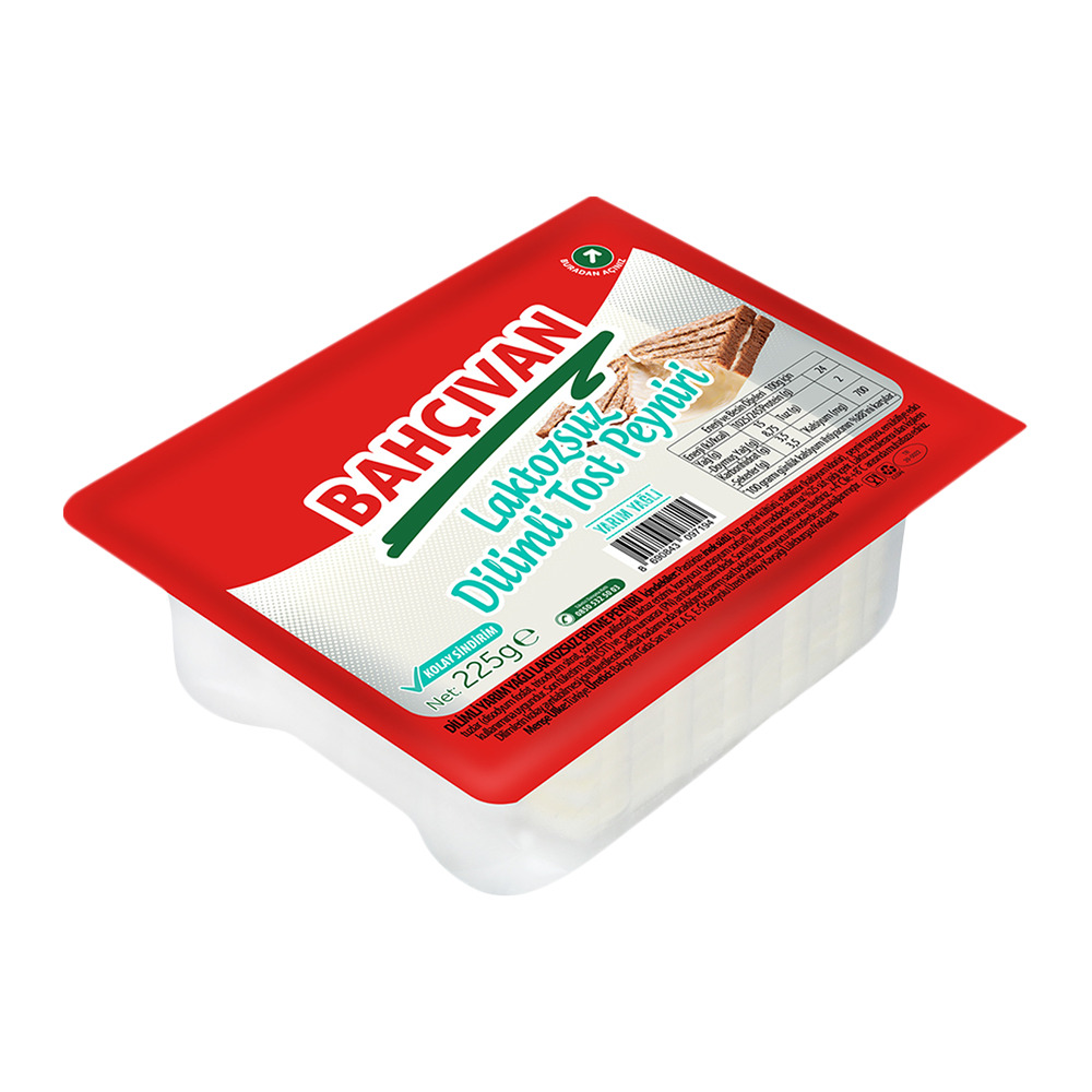 Bahçıvan Laktozsuz Dilimli Tost Peyniri 225Gr