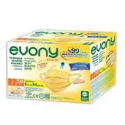 Evony Cerrahi Maske 50'li Sarı S/M