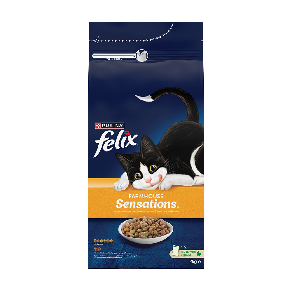 Purina Felix Tavuk Etli Ve Hindi Etli Yetişkin Kediler 2 Kg**