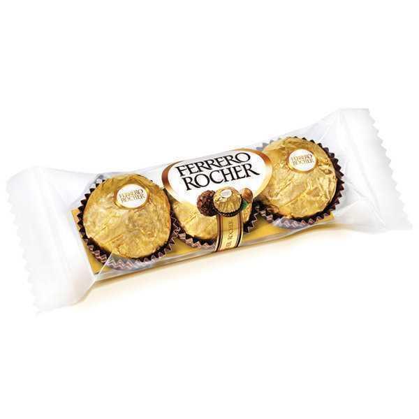 Ferrero Rocher 3’lü Sütlü Çikolata.