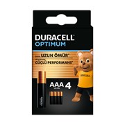Duracell Optimum İnce Kalem Pil 4'lü AAA