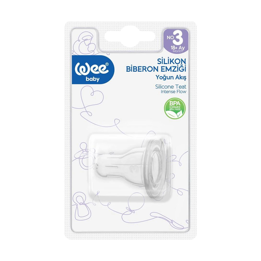 Wee 822 Silikon Biberon Emzik No:3