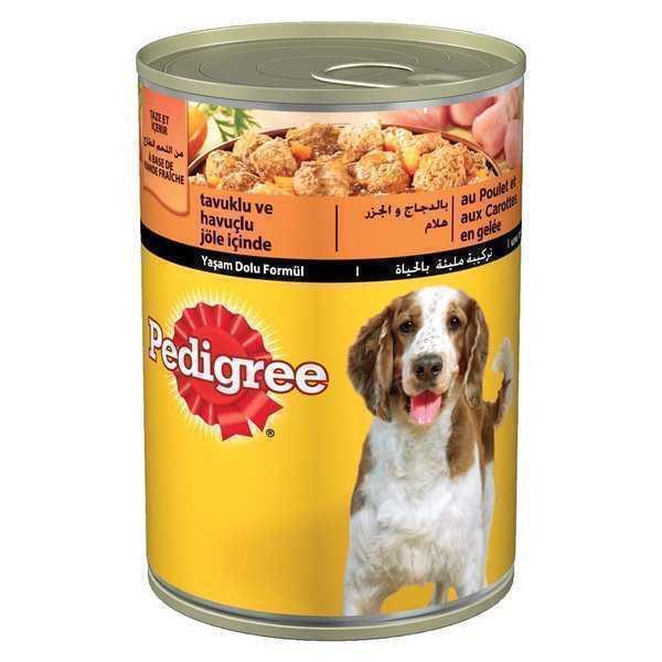 Pedigree Yaş Köpek Maması 400 Gr Tavuklu Havuçlu