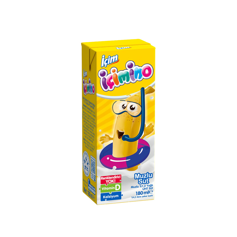 İçim İçimino Süt 180Ml Tetra Muzlu 