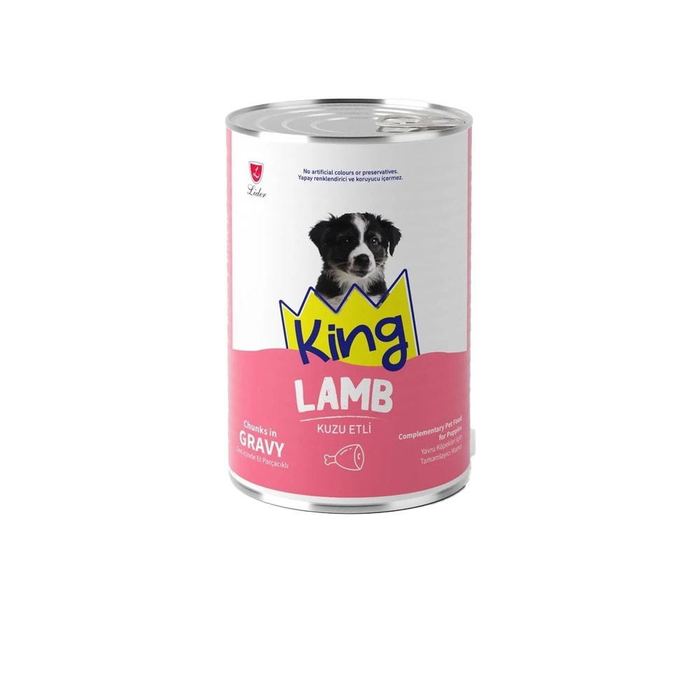 King Kuzu Etli Yavru Köpek Yaş Maması 400 Gr