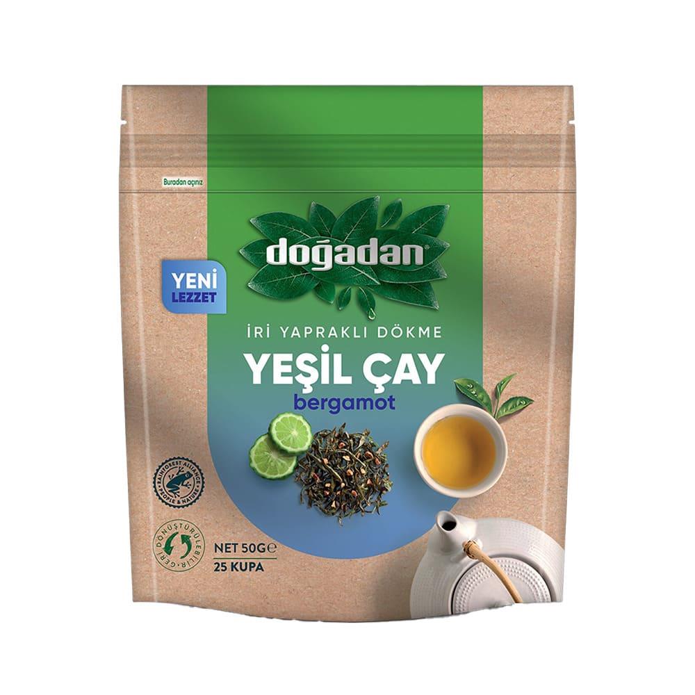Doğadan İri Yapraklı Dökme Yeşil Çay Bergamot 50 Gr.**