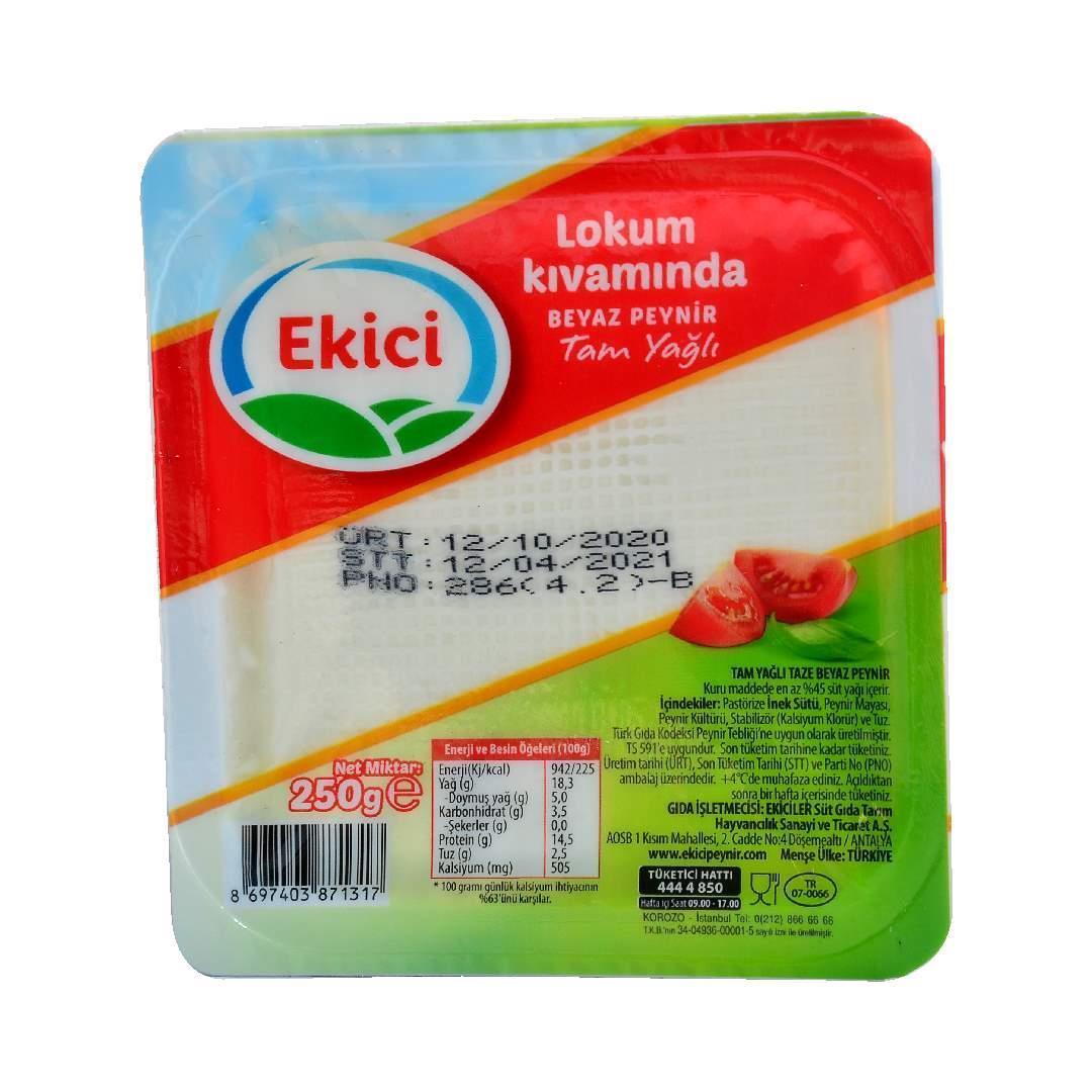Ekici Lokum Kıvamında Beyaz Peynir 250 Gr 