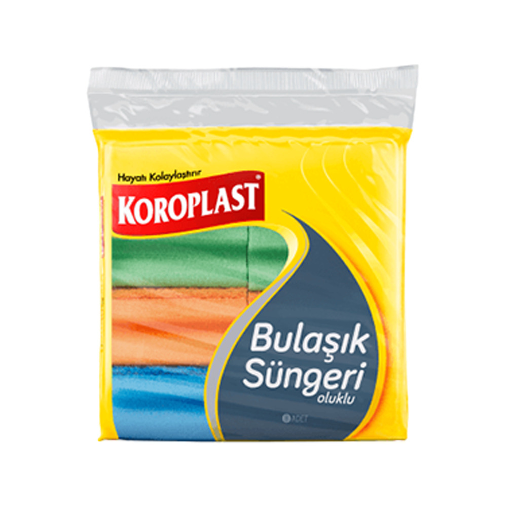 Koroplast Bulaşık süngeri 8 Li Oluklu