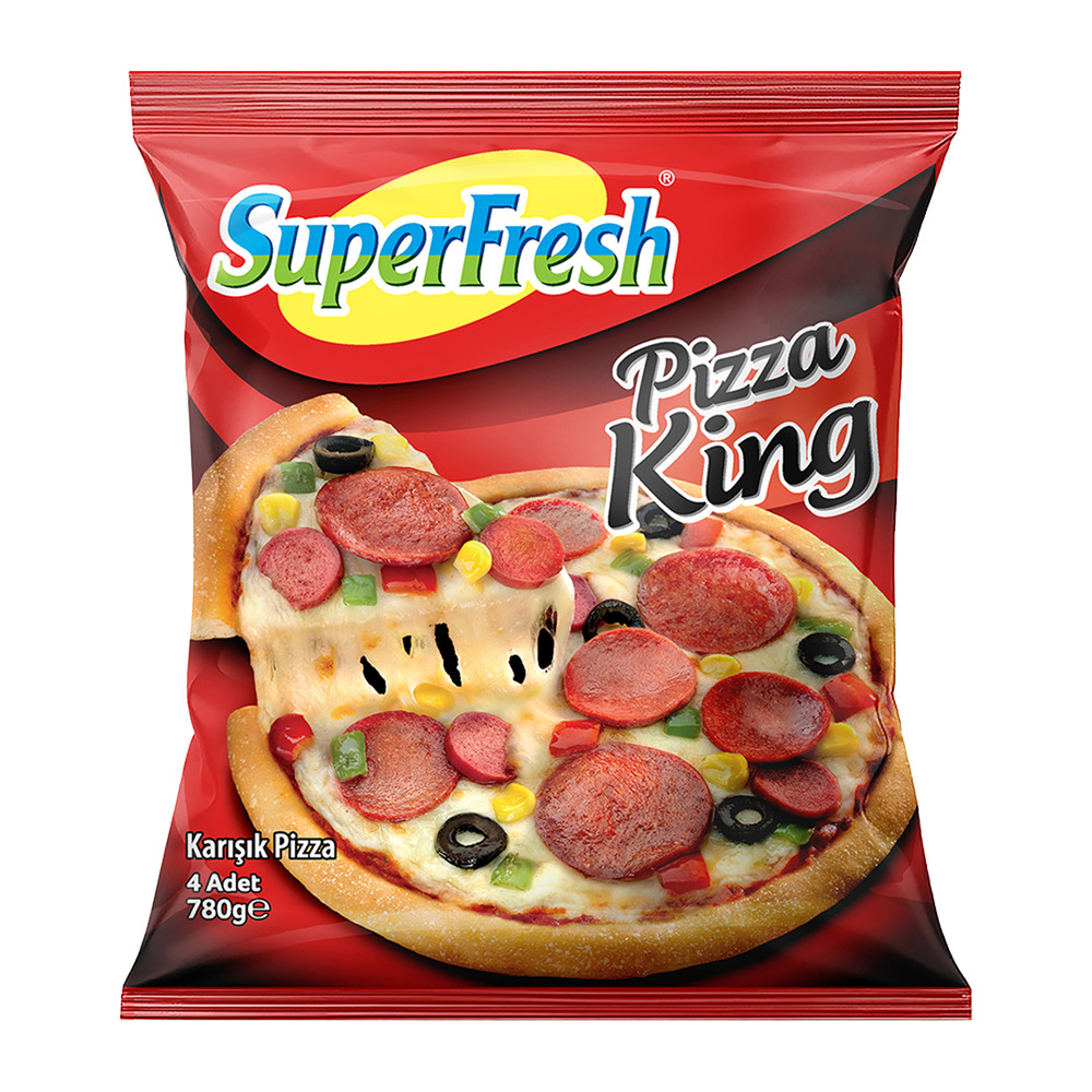 SuperFresh King Pizza 4’lü 780 Gr